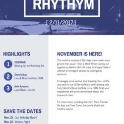 Brilliant Engaging Email Newsletter Templates And Design Tips Template Music Examples Marketing Newsletters