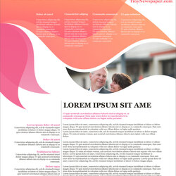 Sublime Free Printable Newsletter Templates For School And Community Noticeboard Template