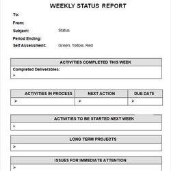 Superb Weekly Status Report Templates Word Excel Formats Template Sample Downloads Kb Uploaded March Source
