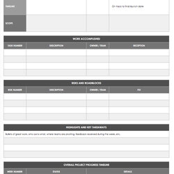Weekly Status Report Templates Project Template