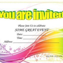 Free Party Invitation Templates In Word Excel Formats Template Team File Invitations Printable Report Purpose