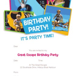 Out Of This World Birthday Party Invitation Templates Free In Word Excel