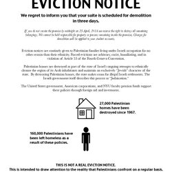 Sterling Eviction Letter Free Printable Documents Notice Fake Write Movement Campus Days Jewish Demolition