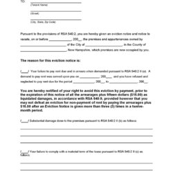 Cool Notice Of Eviction Letter Template Database Printable Form Forms Sample Landlord Tenant Ohio Lease Print