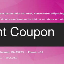 Sterling Free Coupon Templates Template Exclusive