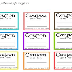 Coupon Template Word Business Coupons Book Printable Blank Birthday Templates Own Microsoft Mother Make Kids