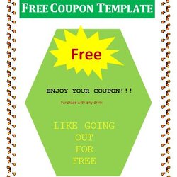 Terrific Free Coupon Template Business Templates Shareware Software