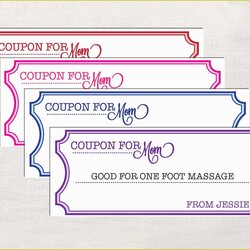 Great Free Coupon Template Of Word Blank Coupons Singular Maker Exceptional Reward