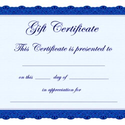 Super Coupon Template Free Download Images On Blank Gift Templates Certificate