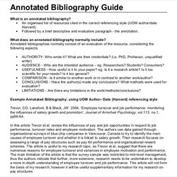 Supreme Free Bibliography Templates Doc Format Downloads Annotated Width
