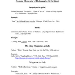 Bibliography Template For Elementary Students Card Sample Sheet Data Worksheet Citing Youngest