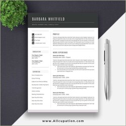 Splendid Free Pages Resume Templates Download Example Gallery