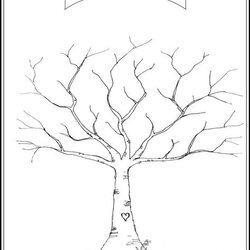 Superior Wedding Fingerprint Tree Template To Download Print Thumbprint Baum Physique Solely