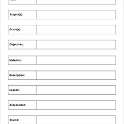 Sterling Blank Lesson Plan Template Free Word Documents Download Templates Sample
