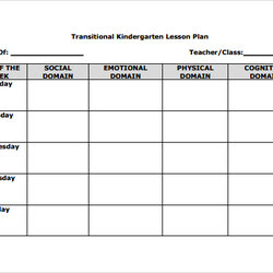 Free Sample Blank Lesson Plan Templates In Template