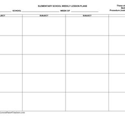The Highest Quality Free Printable Blank Lesson Plan Template Projects To Try Weekly Templates Calendar Plans