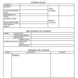 Magnificent Blank Lesson Plan Template Download Free Documents In Word Templates