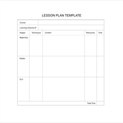 Swell Free Sample Blank Lesson Plan Templates In Template Fill Printable Business Blanks Print Williamson Ga