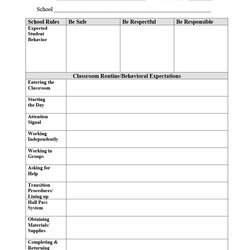 Out Of This World Classroom Management Plan Templates Examples School High Kb