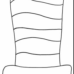Brilliant Free Printable Dr Seuss Hat Template Templates Drawing