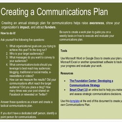 High Quality Communication Strategy Templates Free Sample Example Format Template Plan Strategic Business