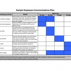 Fantastic Excel Breathtaking Proposal Marketing Communications Plan Template Image