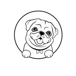 The Highest Standard Pug Dogs Logo Design Template By Mr Shams On Attachment