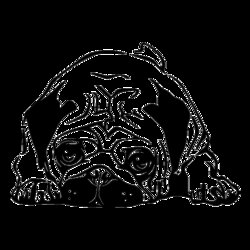 Bulldog Dog Stencil Animal Pug Mops Pugs Carlin Cabochon