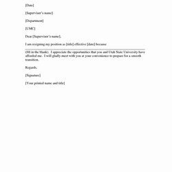 Letter Of Resignation Email Template Fresh Free Printable Notice Logistics Improving Connectivity Commerce