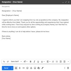 Out Of This World How To Write Resignation Email Tips Templates Template