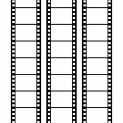 Sublime Blank Film Strip Template For Photo Collage Or Movie Poster