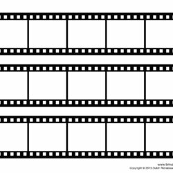 Splendid Blank Film Strip Template For Photo Collage Or Movie Poster Cinema Polaroid