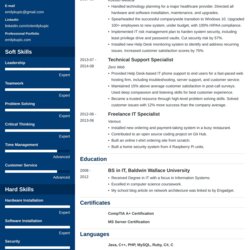 Admirable Tech Resume Examples Template Full Guide Technical Example Cascade