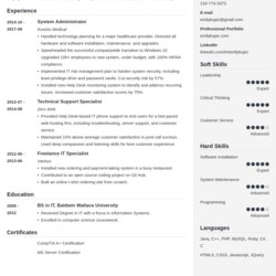Cool Tech Resume Examples Template Full Guide Technical Example Cubic