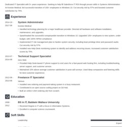 Tech Resume Examples Template Full Guide Technical Example List