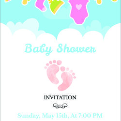 Outstanding Free Editable Baby Shower Invitation Card Templates Publisher Template
