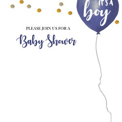 Cool Free Boy Baby Shower Invitation Templates Printable Its Invitations