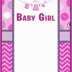 Exceptional Baby Shower Invitations For Girls Unique Templates Invitation