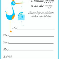 Free Cute Printable Baby Shower Invitations Invitation Boy Boys Template Templates Cards Invites Invite Blue