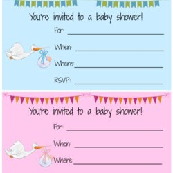 Excellent Printable Baby Shower Invitations Find Free