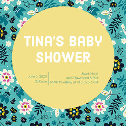 Spiffing Free Editable Baby Shower Invitation Card Templates Template