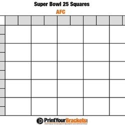 Printable Super Bowl Box Pool Template Templates
