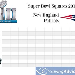 Wonderful Super Bowl Office Pool Template Perfect Ideas Squares Superbowl Printable