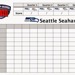 My Little Piece Of That Azure Sky Superbowl Football Pool Printable Bowl Super Squares Template Sheets