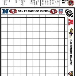 Outstanding Printable Super Bowl Pool Template Blank World