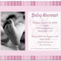Fine Free Invitation Templates To Download Shower Baby Girl Invitations