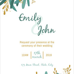 Matchless Free Wedding Invitation Template Cards Printable And Editable Card