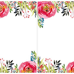 Terrific Floral Invitation Template Free Printable Paper Trail Design Flower Per Page