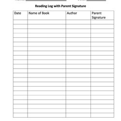 Champion Printable Reading Log Templates For Kids Middle School Adults Template Sheet Book Format Sheets Aid