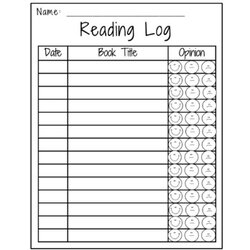 Exceptional Free Printable Reading Log By Kinder Teachers Original